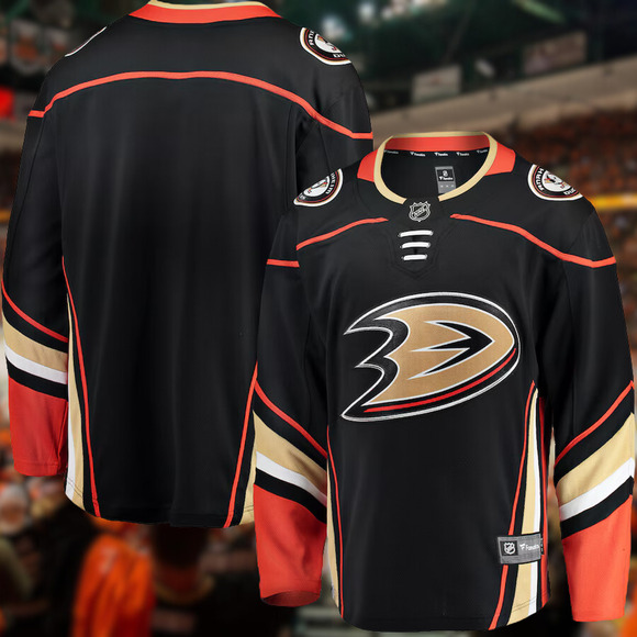 Anaheim Ducks NHL Hockey Fanatics Breakaway Home Jersey Black XL NWT $135 - Picture 9 of 9